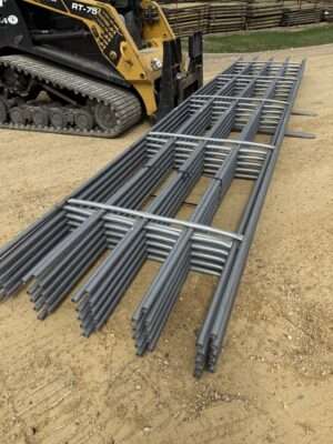 5 Bar Galv Continuous Fence