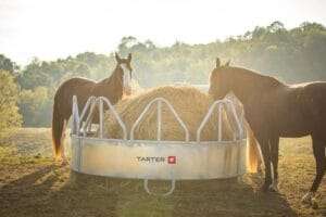 HORSE HD SKIRTED HAY FEEDER (galv)