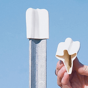 T Post Safety Cap, White