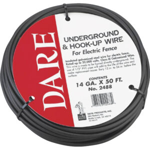 Dare Products Electric Fence Underground and Hook-Up Wire Black
