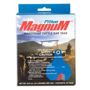 Y-Tex Corp 003-1857000 Python Magnum Ear Tags 20pc Box