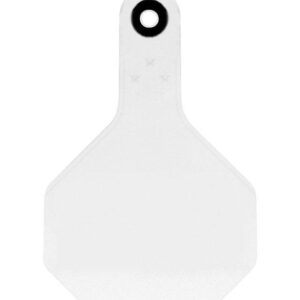 Y-Tex 7701000 All American Blank ID 2pc./25Pk. 3-Star White Cattle Tags