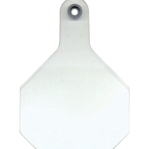Y-Tex 7901000 All American Blank Large ID 2 Pc./25 Pk. 4-Star White Cattle Tags