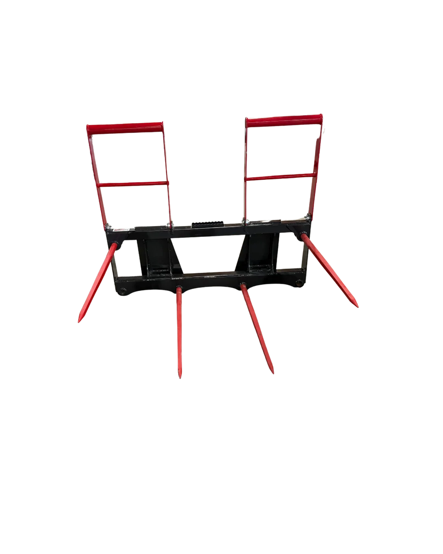 Stout 4-tine HD Bale Spear w/Skid Steer Quick Attach - Image 5