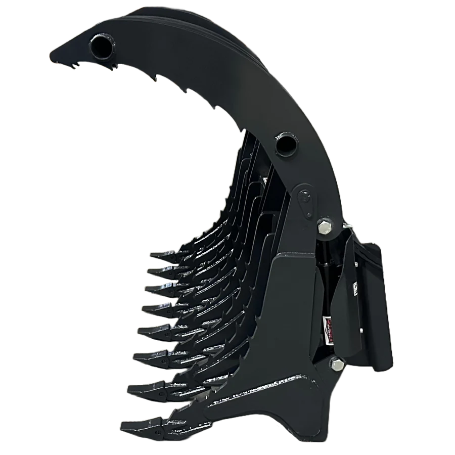 Stout Skid Steer XHD Root Rake Clam Grapple With Dual Grapples and Skid Steer Quick Attach - Image 5