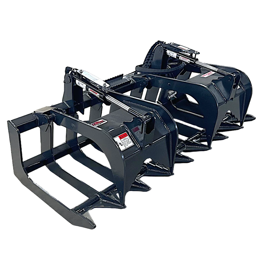 Stout Skid Steer Brush and Root Grapple HD-72-8 with Skid Steer Quick Attach - Image 2