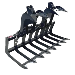 Stout Skid Steer Brush and Root Grapple 66-9 With Skid Steer Quick Attach