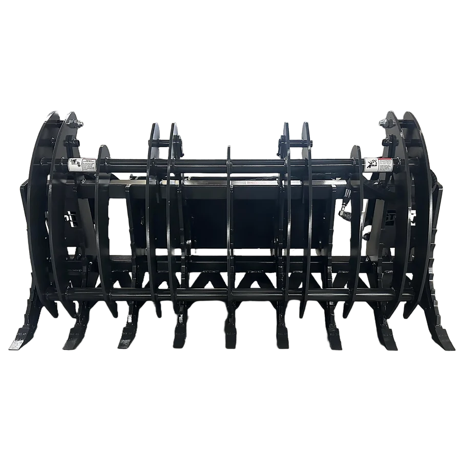 Stout Skid Steer XHD Root Rake Clam Grapple With Single Grapple and Skid Steer Quick Attach - Image 8