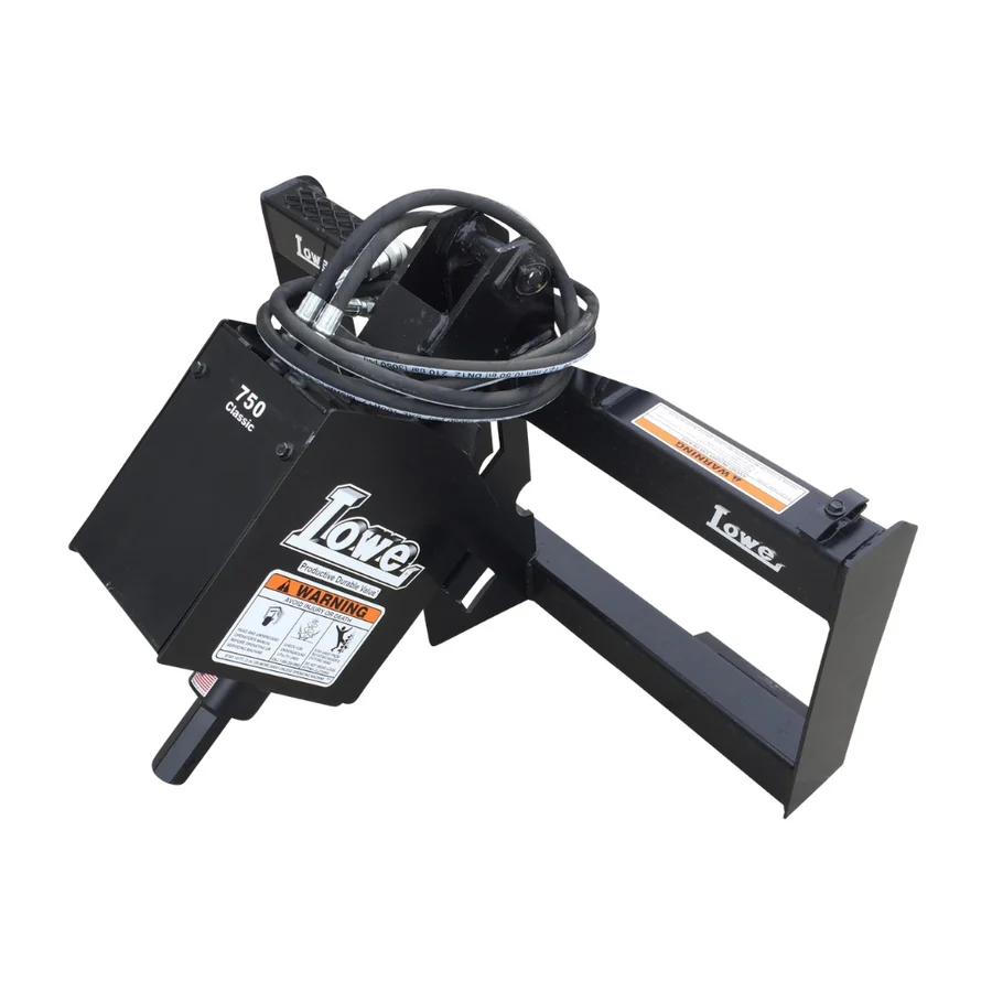 Lowe Skid Steer 750 Classic Auger 2" Hex Drive Unit Assembly with Mounting Plate and Hose Kit - Image 3