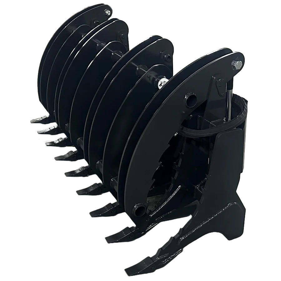 Stout Skid Steer XHD Root Rake Clam Grapple With Single Grapple and Skid Steer Quick Attach - Image 10