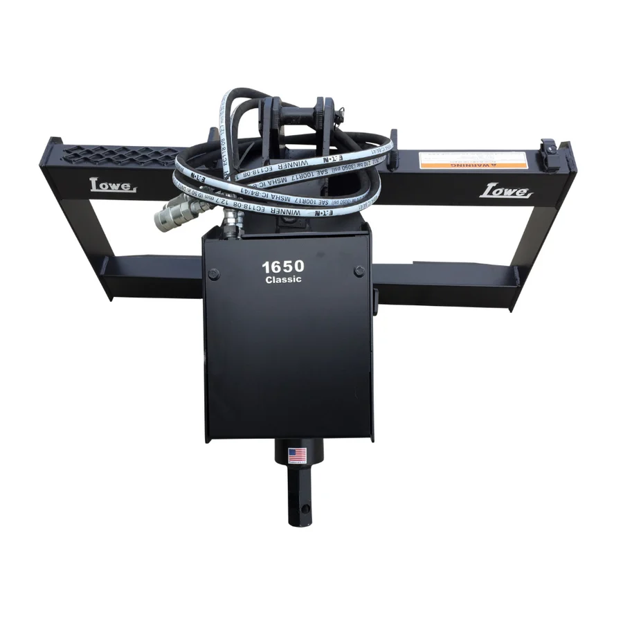 Lowe Skid Steer 1650 Classic Auger 2" Hex Drive Unit Assembly with Mounting Plate & Hose Kit