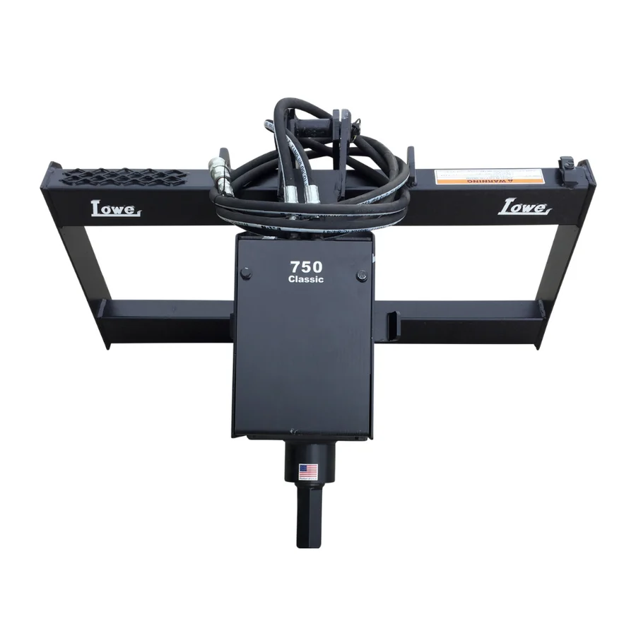 Lowe Skid Steer 750 Classic Auger 2" Hex Drive Unit Assembly with Mounting Plate and Hose Kit - Image 2