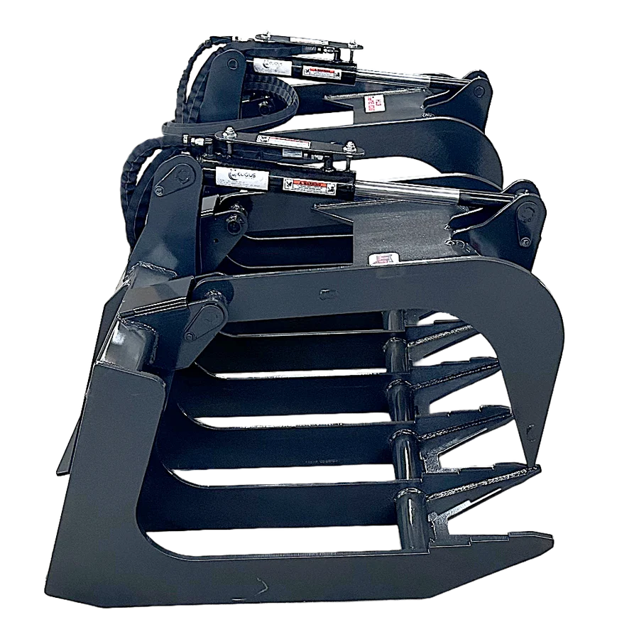 Stout Skid Steer Brush and Root Grapple HD-72-8 with Skid Steer Quick Attach - Image 3