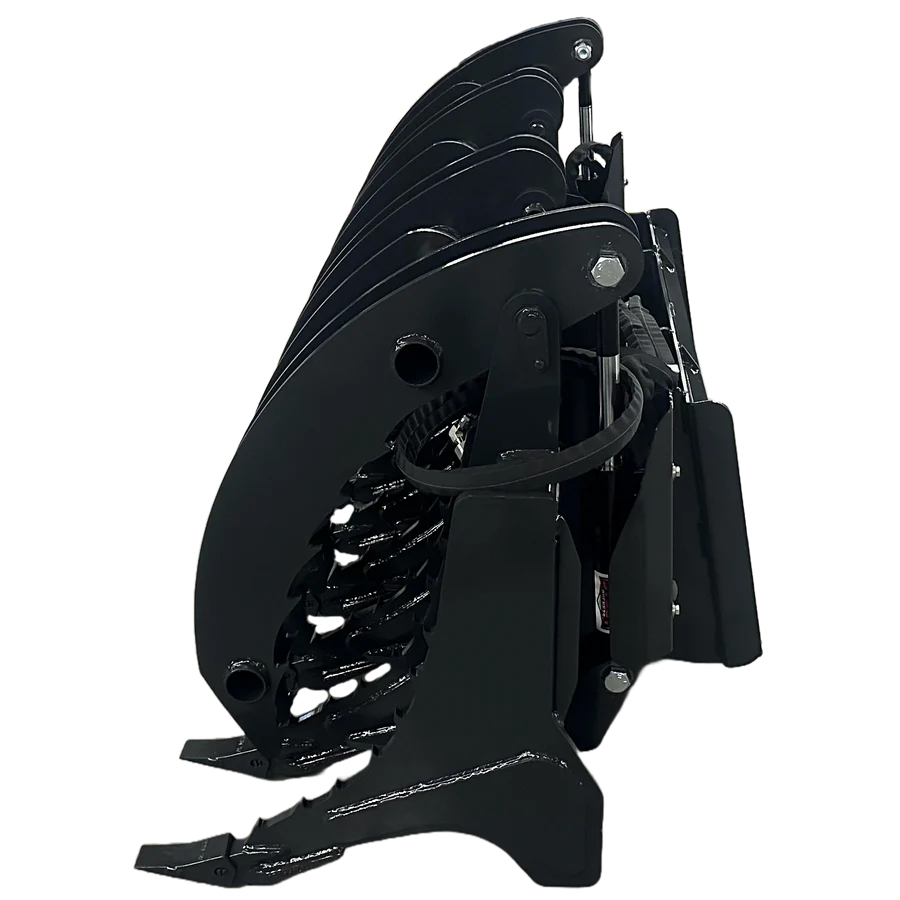 Stout Skid Steer XHD Root Rake Clam Grapple With Single Grapple and Skid Steer Quick Attach - Image 11