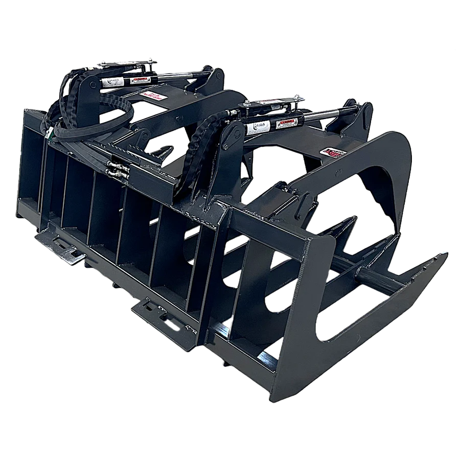 Stout Skid Steer Brush and Root Grapple HD-72-8 with Skid Steer Quick Attach - Image 4
