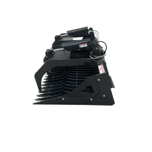 Stout Skid Steer Rock Bucket and Grapple Side Plates