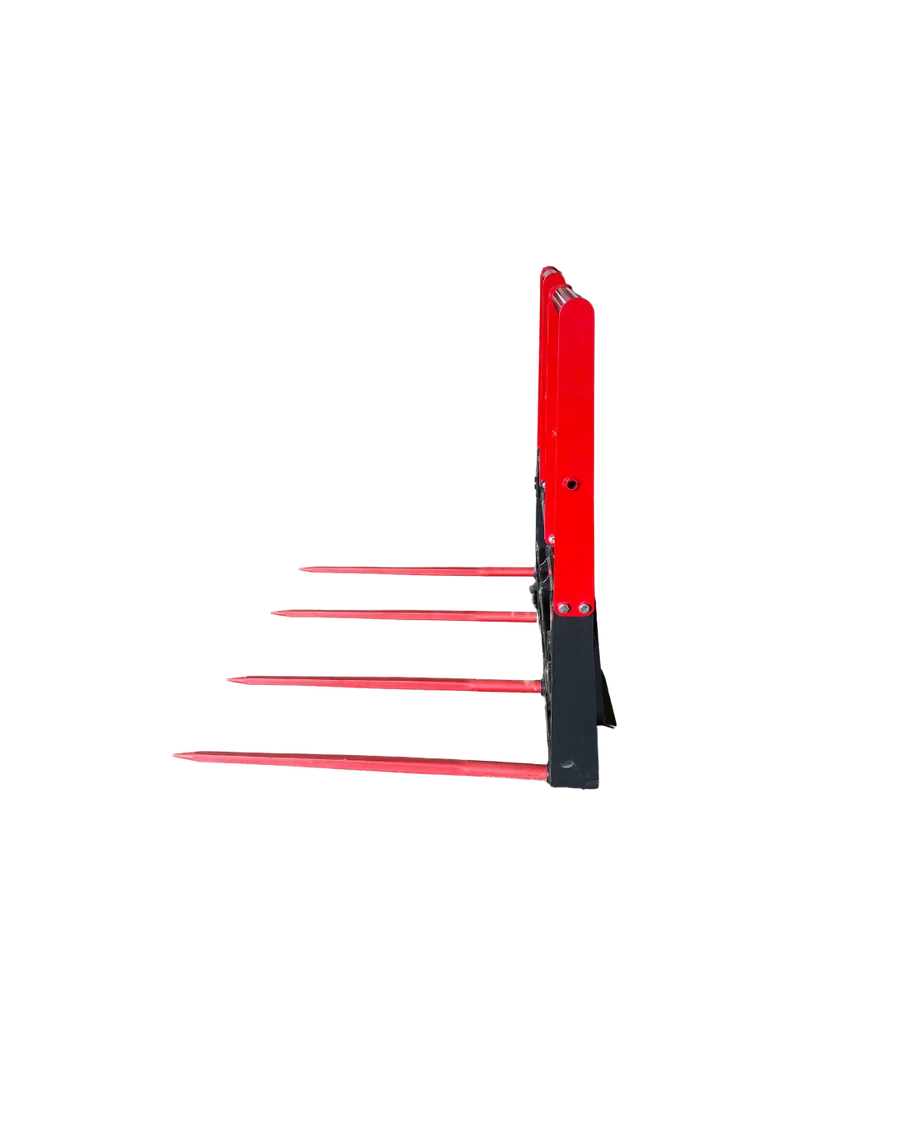 Stout 4-tine HD Bale Spear w/Skid Steer Quick Attach - Image 8