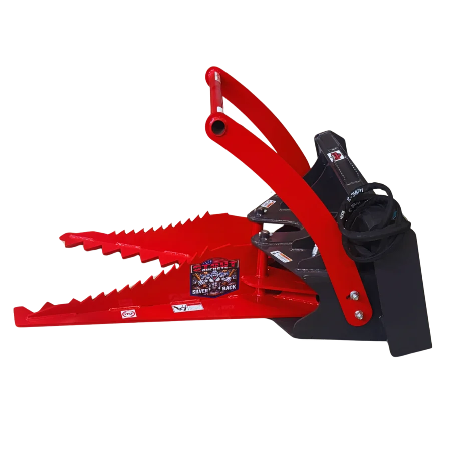 Stout Silverback Tree and Post Puller with skid steer quick attach - Image 4