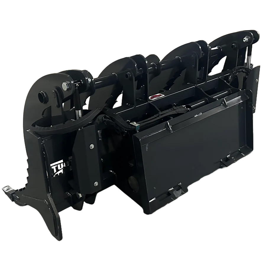 Stout Skid Steer XHD Root Rake Clam Grapple With Single Grapple and Skid Steer Quick Attach - Image 12