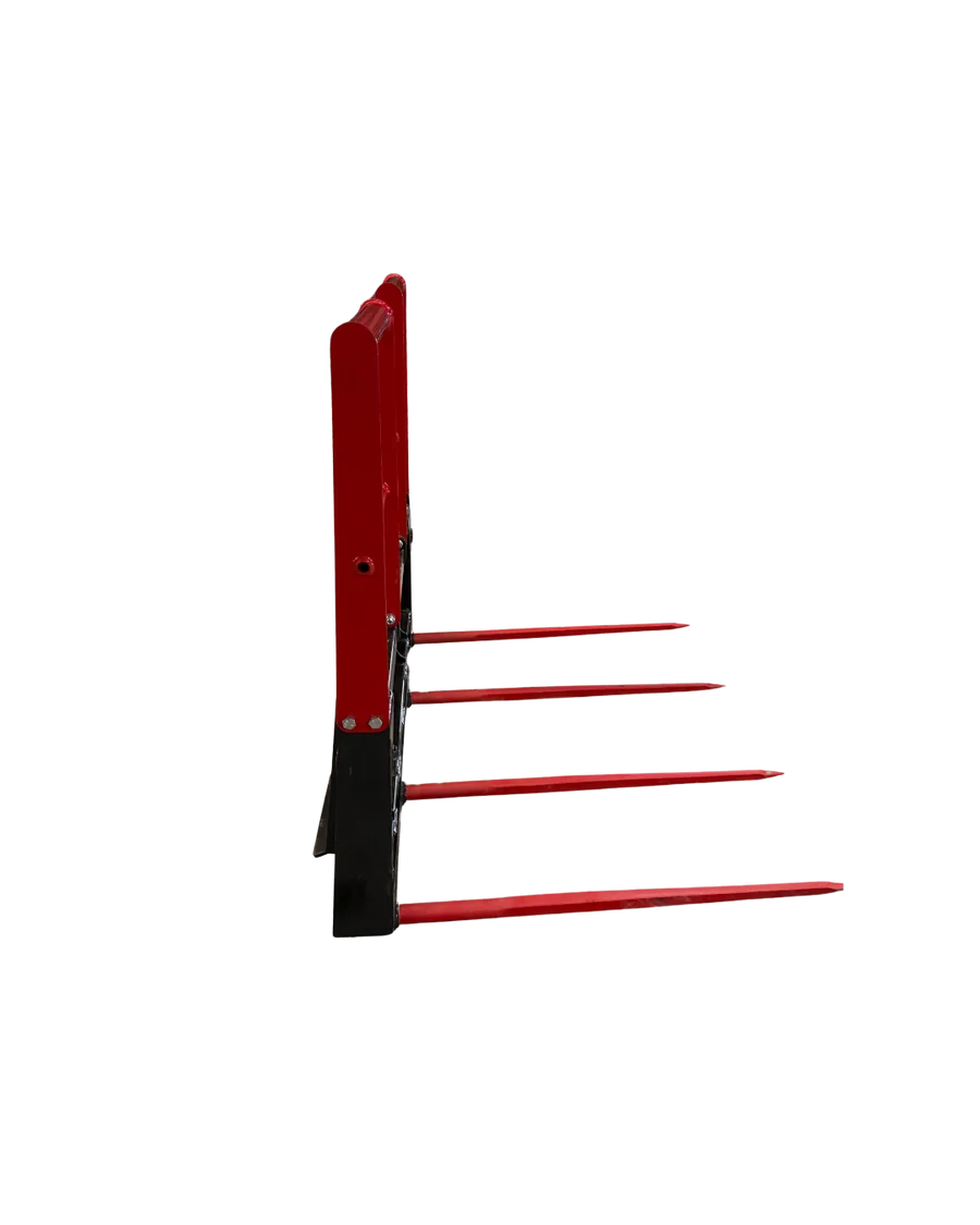 Stout 4-tine HD Bale Spear w/Skid Steer Quick Attach - Image 9
