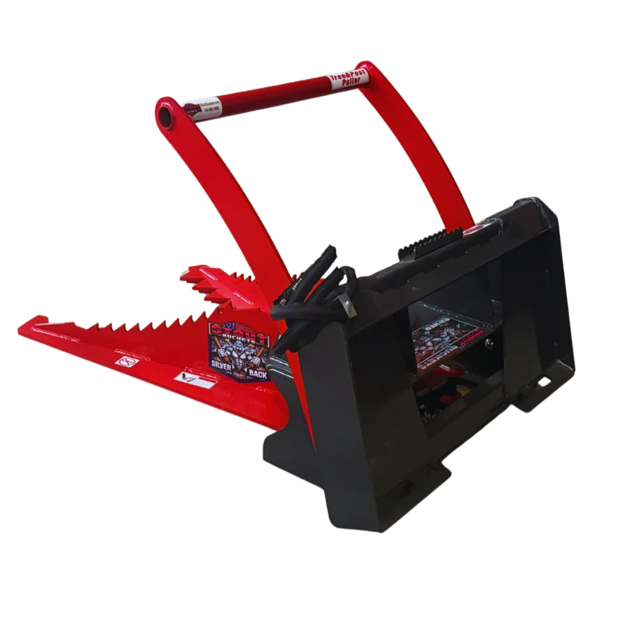 Stout Silverback Tree and Post Puller with skid steer quick attach - Image 5