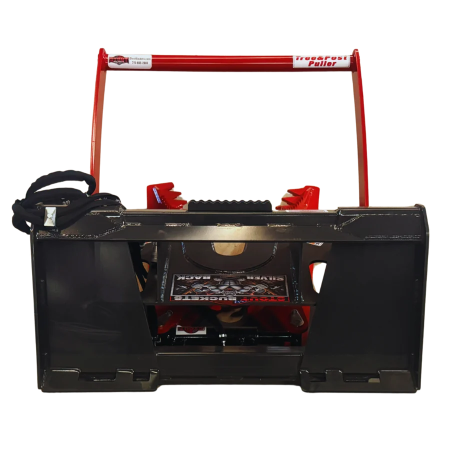 Stout Silverback Tree and Post Puller with skid steer quick attach - Image 6