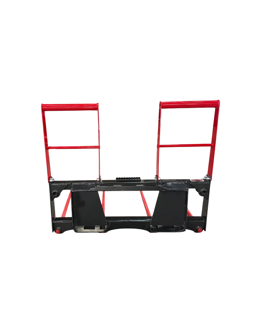 Stout 4-tine HD Bale Spear w/Skid Steer Quick Attach - Image 3
