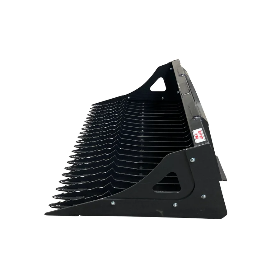 Stout Skid Steer Rock Bucket and Grapple Side Plates - Image 3