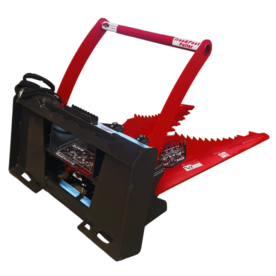 Stout Silverback Tree and Post Puller with skid steer quick attach - Image 7