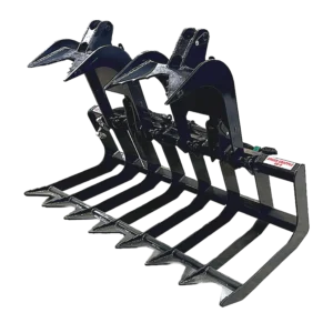 Stout Skid Steer Brush and Root Grapple 66-9 With Skid Steer Quick Attach