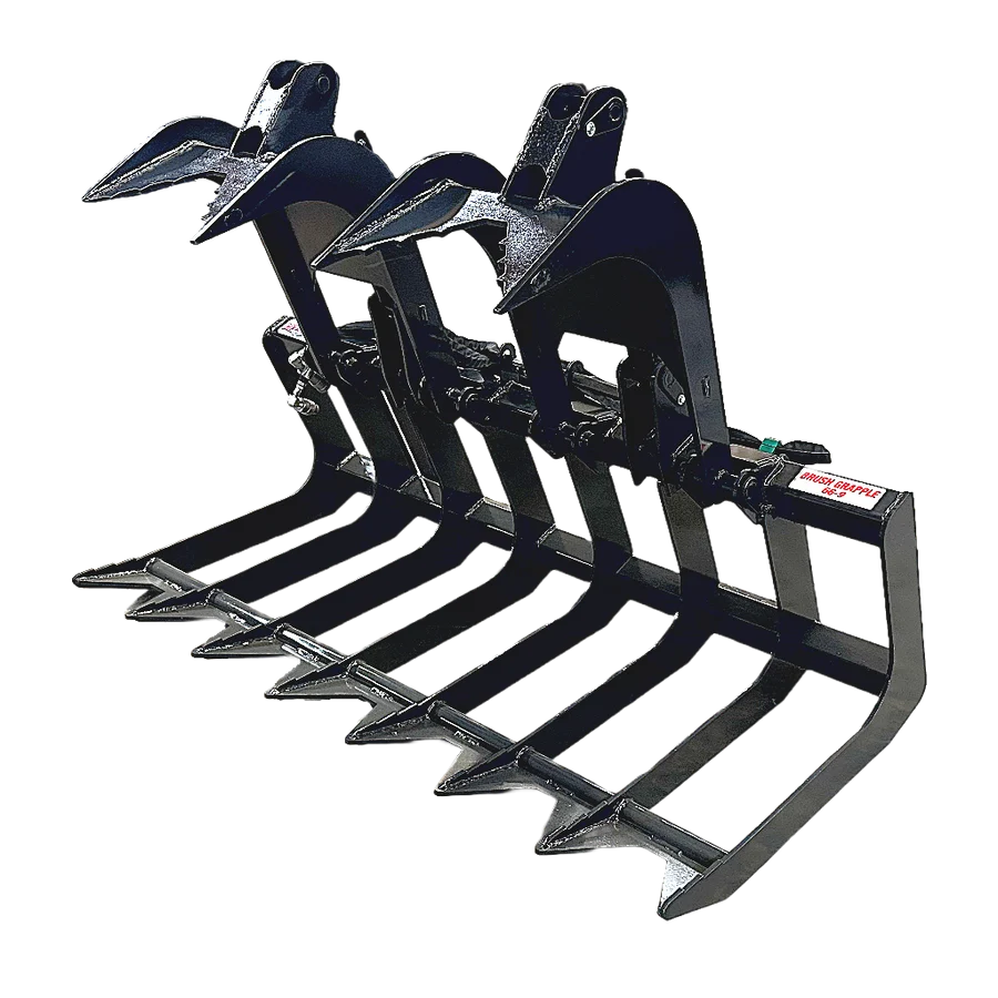 Stout Skid Steer Brush and Root Grapple 66-9 With Skid Steer Quick Attach - Image 2