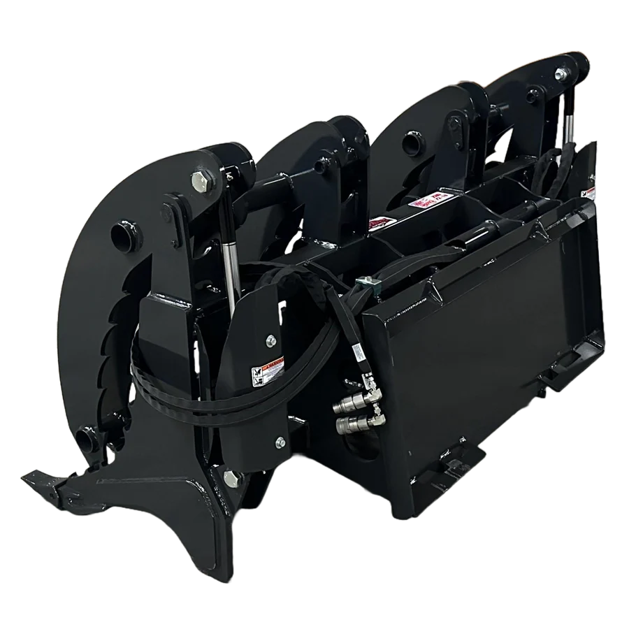 Stout Skid Steer XHD Root Rake Clam Grapple With Dual Grapples and Skid Steer Quick Attach - Image 6
