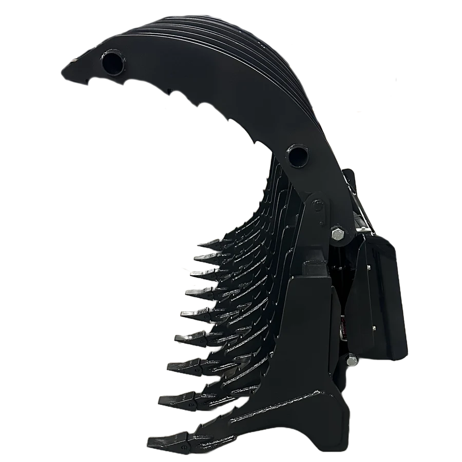 Stout Skid Steer XHD Root Rake Clam Grapple With Single Grapple and Skid Steer Quick Attach - Image 7