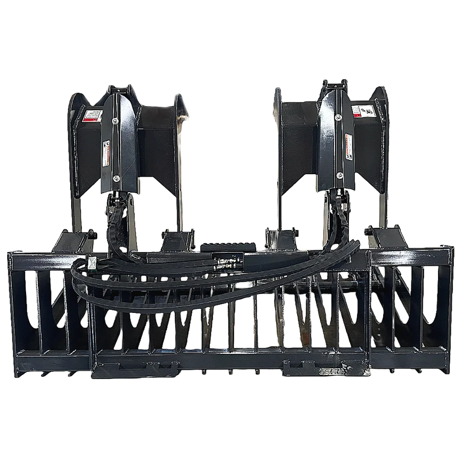 Stout Skid Steer XHD Brush and Root Grapple with 4" tine spacing and Skid Steer Quick Attach - Image 7