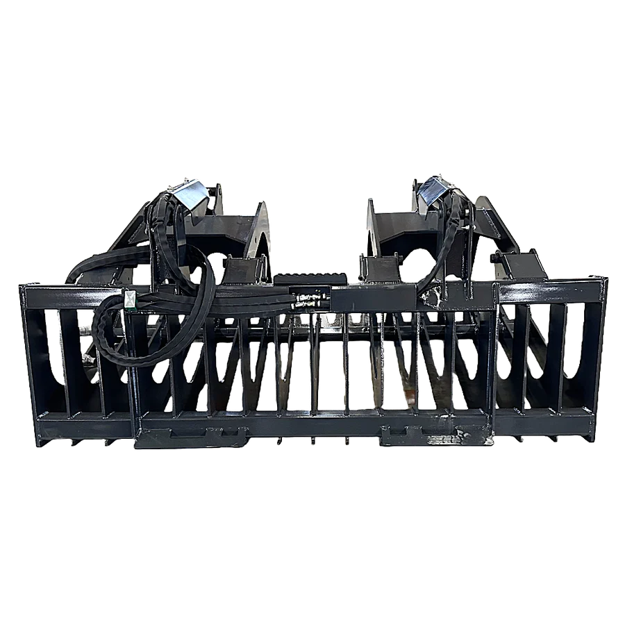 Stout Skid Steer XHD Brush and Root Grapple with 4" tine spacing and Skid Steer Quick Attach - Image 6